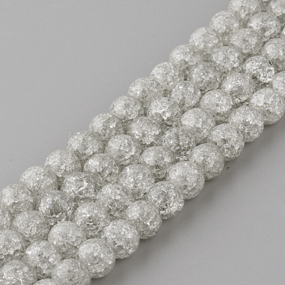 Synthetic Crackle Quartz Beads Strands X-GLAA-S134-8mm-09-1
