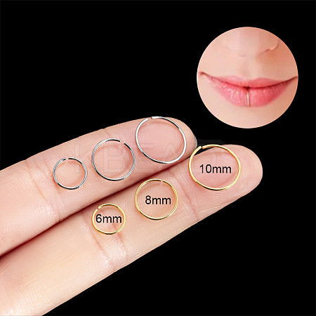 G23 Titanium Lip Ring WGF6EBC-05-1