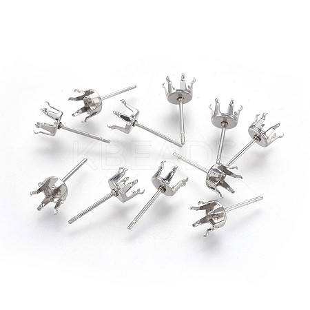 Tarnish Resistant 304 Stainless Steel Stud Earring Findings STAS-P221-20G-P-1