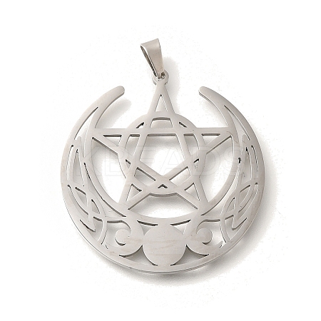 304 Stainless Steel Pendants LS-STAS-S144-05P-C-1