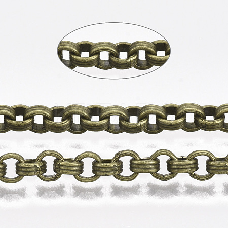 Iron Groove Link Rolo Chains CH-S125-010A-AB-1