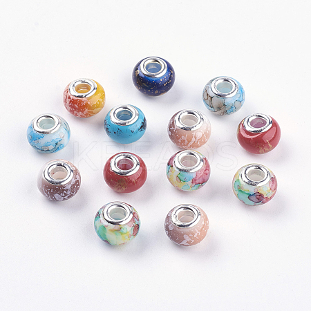 Glass European Beads GPDL-E001-M-1