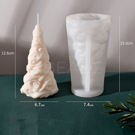 3D Christmas Tree DIY Silicone Candle Molds PW-WG47450-03-1