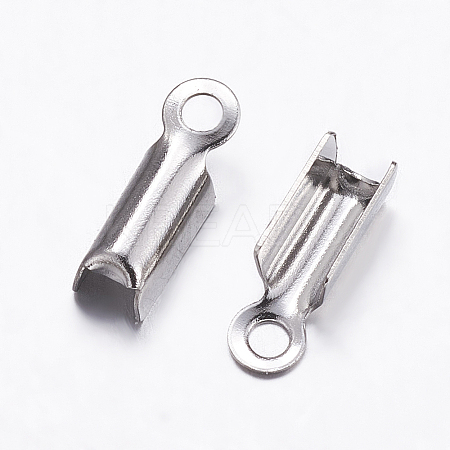 Tarnish Resistant 304 Stainless Steel Folding Crimp Ends STAS-K146-008-2.5mm-1