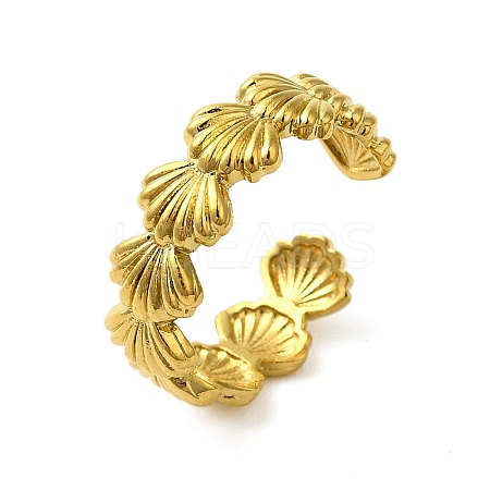 Ocean Beach Series 304 Stainless Steel Cuff Ring RJEW-Q820-02E-1
