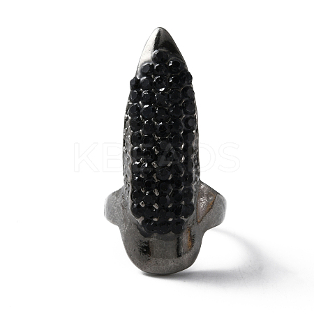 Alloy Women Finger Nail Rings MRMJ-WH0077-028C-B-1