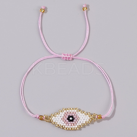 Bohemian Style Handmade Beaded Evil Eye Bracelet for Couples and Friends RR7314-5-1