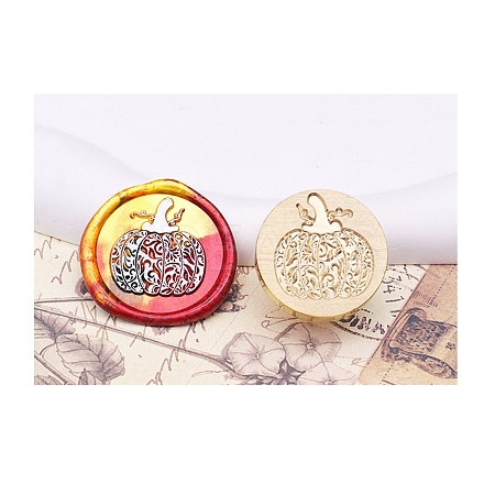 Halloween Series Wax Seal Brass Stamp Heads AJEW-M039-01R-1
