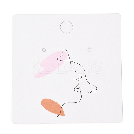 Square Cardboard Earring Display Cards CDIS-P004-15A-01-1
