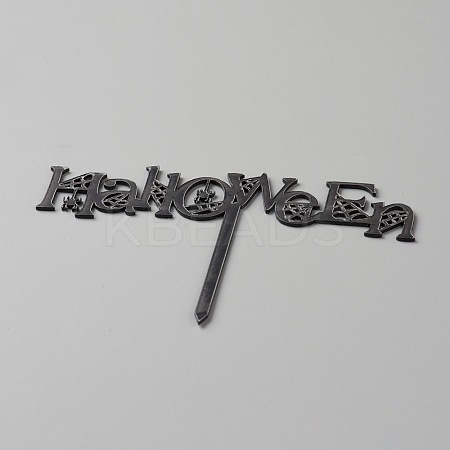 Acrylic Halloween Theme Word Cake Insert Card Decoration DIY-H109-15-1