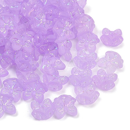 Frosted Transparent Acrylic Beads X1-OACR-P029-18B-04-1