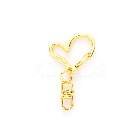 Heart Alloy Swivel Clasps HEAR-PW0001-157B-1