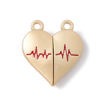 Love Heart Alloy Magnetic Clasps LS-FIND-C013-01E-1