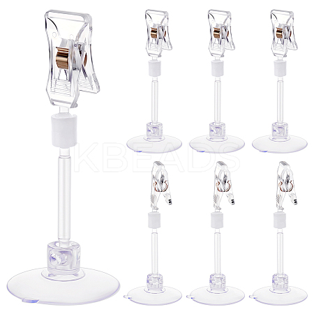 Plastic Product Exhibition Clips with Sucker DIY-WH0430-389-1