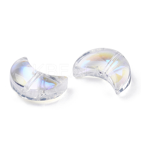Electroplate Transparent Glass Beads EGLA-T022-04-1