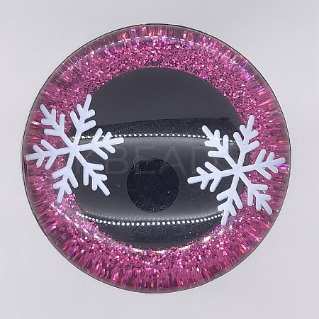 Snowflake Resin Craft Safety Eyes DIY-WH0399-97F-1