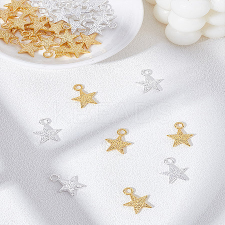 40Pcs 2 Colors Alloy Pendants FIND-LP0005-16-1