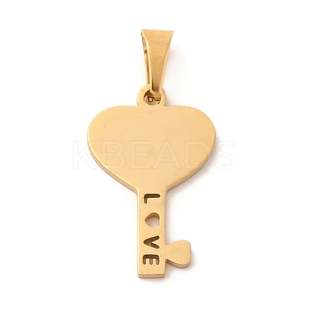 Ion Plating(IP) 304 Stainless Steel Pendants STAS-U025-17G-1
