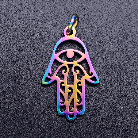 Ion Plating(IP) 201 Stainless Steel Pendants STAS-S105-JN240-1