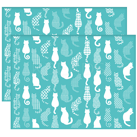 Self-Adhesive Silk Screen Printing Stencil DIY-WH0338-330-1