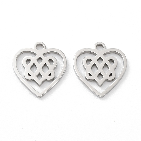 Non-Tarnish 316 Surgical Stainless Steel Charms STAS-Q314-06P-1