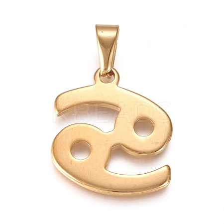 304 Stainless Steel Pendants STAS-L210-06H-G-1