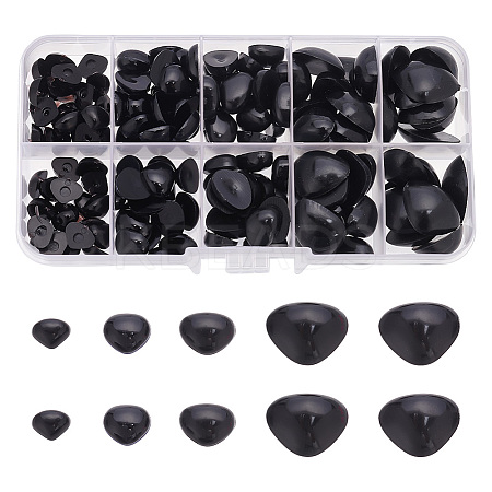 1 Box Flat Triangle Plastic Craft Noses Cabochons Set DOLL-GO0001-04C-1