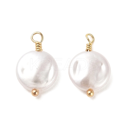 ABS Plastic Imitation Pearl Pendants X1-KK-M266-35G-1