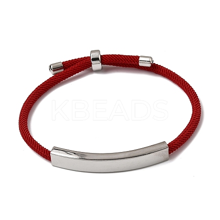 Round Nylon Milan Cord Slider Bracelet Making BJEW-L722-01P-16-1
