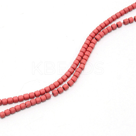 Non-magnetic Synthetic Hematite Beads Strands G-WH0018-01E-1