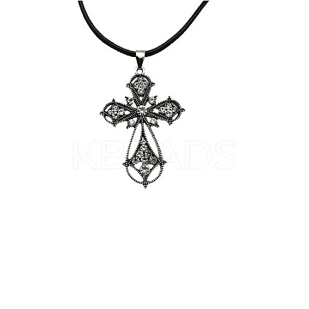 Cross Zinc Alloy Pendant Necklace VJ0126-09-1
