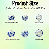 100Pcs 2 Styles Handmade Flower Printed Porcelain Ceramic Beads PORC-LT0001-11-2