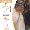 10 Pairs Brass Micro Pave Clear Cubic Zirconia Pendants KK-BC0015-29-2