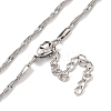 Non-Tarnish 304 Stainless Steel Snake Chain Necklaces LS-NJEW-R266-01P-1