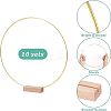 Iron Craft Hoop and Wood Pedestal Kit DIY-WH0343-71-4