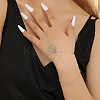 304 Stainless Steel Link Ring Bracelets for Women FS-WGFF536-02-2