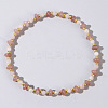 Beach Vacation Style Natuarl Rose Quartz & Strawberry Quartz Beaded Stretch Bracelet Women RO9590-9-1