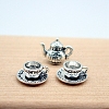 Alloy Teapot & Tea Cup Set Model PW-WG77700-02-1