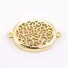 Brass Cabochon Connector Settings KK-F748-02G-2