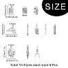 Tibetan Style Alloy Pendants for Teachers' Day TIBEP-SC0001-50AS-3