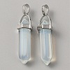 Opalite Double Terminal Pointed Pendants G-WH0016-37B-1