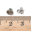 304 Stainless Steel Cup Pearl Peg Bails Pin Pendants STAS-L300-004D-P-3