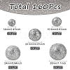 160Pcs 10 Styles Glitter Craft Foam Balls DIY-SP0005-58A-2