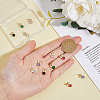 DICOSMETIC 12PCS 6Colors Brass Micro Pave Cubic Zirconia Charms KK-DC0003-72-3