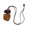 Nuggets Geometirc Resin Pendant Faux Suede Cord Long Necklaces FS-WG02B20-01-3
