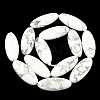 Natural Howlite Beads Strands G-B078-E17-01-3