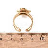 304 Stainless Steel with Enamel Cuff Rings for Women RJEW-Z116-01G-05-3