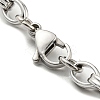 304 Stainless Steel Figaro Chain Bracelet BJEW-C042-01P-3