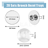 DIY Blank Dome Brooch Making Kit STAS-DC0015-37-2