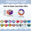 160Pcs 16 Colors Resin European Beads DIY-SC0026-25-2